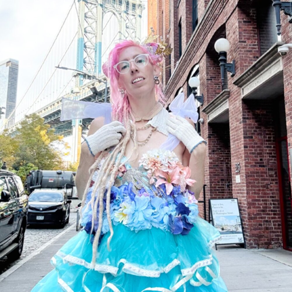 New York Couture PIXIE WATERCOLORS FLOWERS Bustier Party Dress